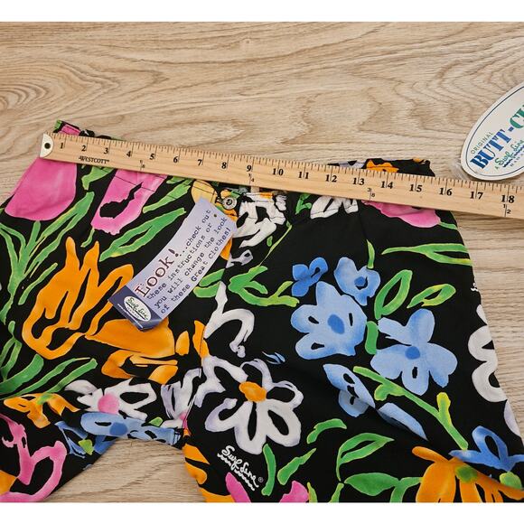 Vintage Surf Line Hawaii Floral Capris Original Butt-Cuts Womens Size Medium NWT - Picture 5 of 8